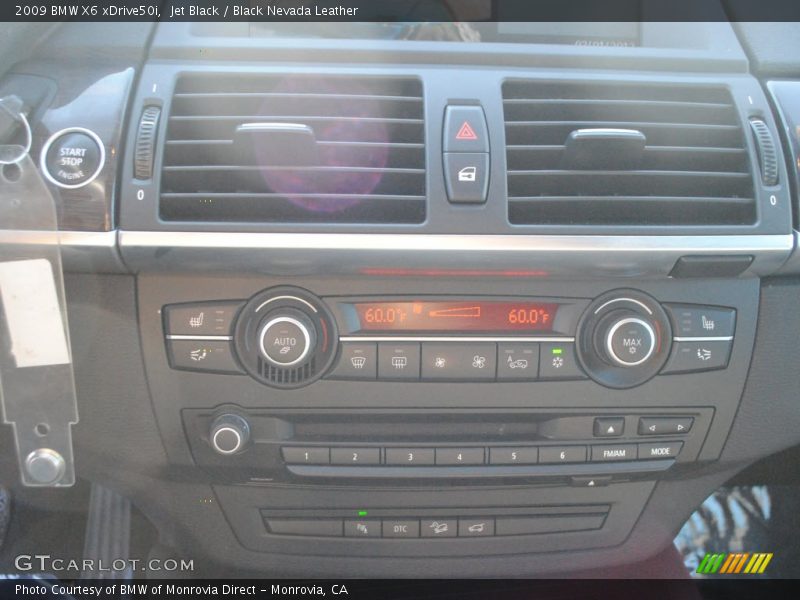 Jet Black / Black Nevada Leather 2009 BMW X6 xDrive50i