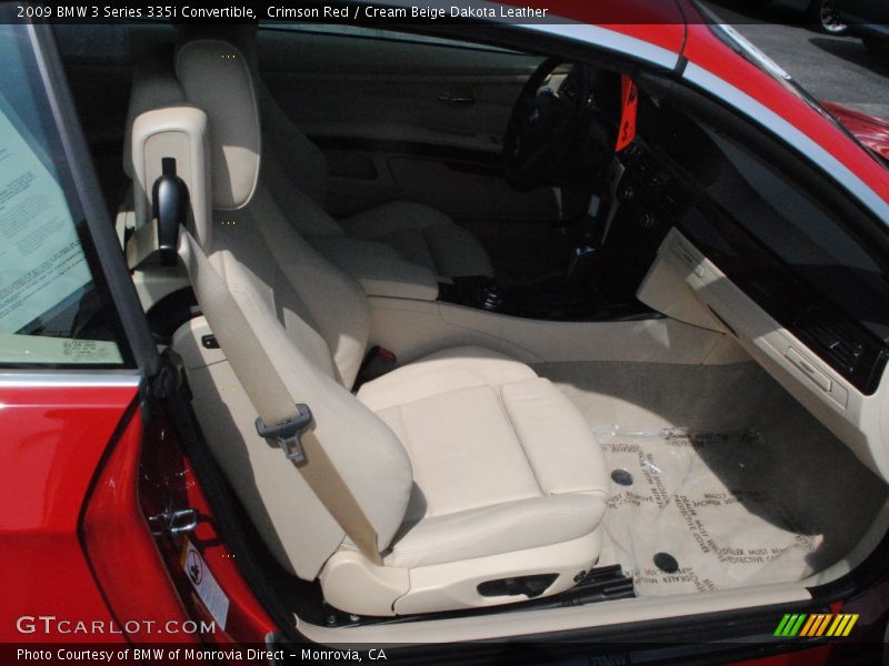 Crimson Red / Cream Beige Dakota Leather 2009 BMW 3 Series 335i Convertible