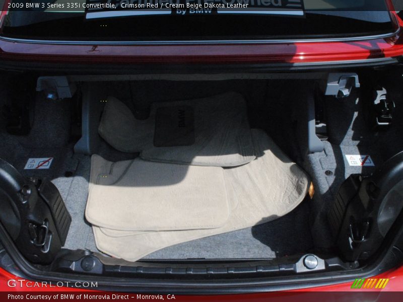 Crimson Red / Cream Beige Dakota Leather 2009 BMW 3 Series 335i Convertible