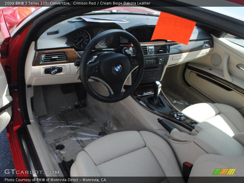 Crimson Red / Cream Beige Dakota Leather 2009 BMW 3 Series 335i Convertible