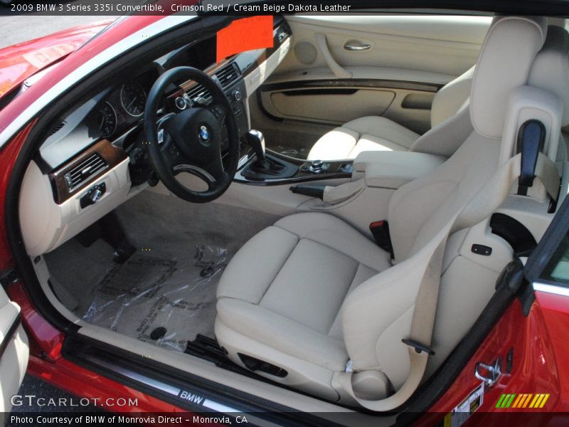 Crimson Red / Cream Beige Dakota Leather 2009 BMW 3 Series 335i Convertible