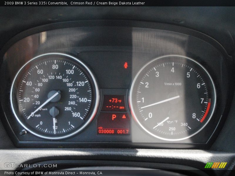 Crimson Red / Cream Beige Dakota Leather 2009 BMW 3 Series 335i Convertible