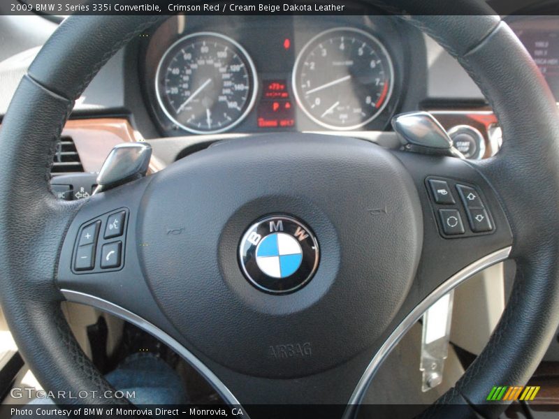 Crimson Red / Cream Beige Dakota Leather 2009 BMW 3 Series 335i Convertible