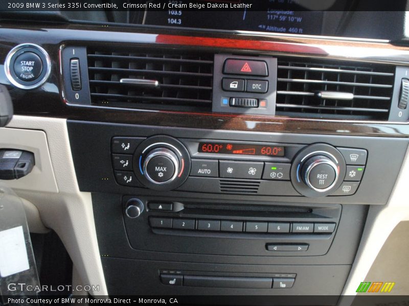 Crimson Red / Cream Beige Dakota Leather 2009 BMW 3 Series 335i Convertible