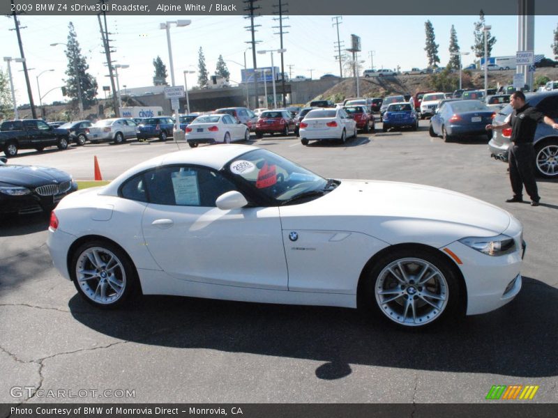 Alpine White / Black 2009 BMW Z4 sDrive30i Roadster