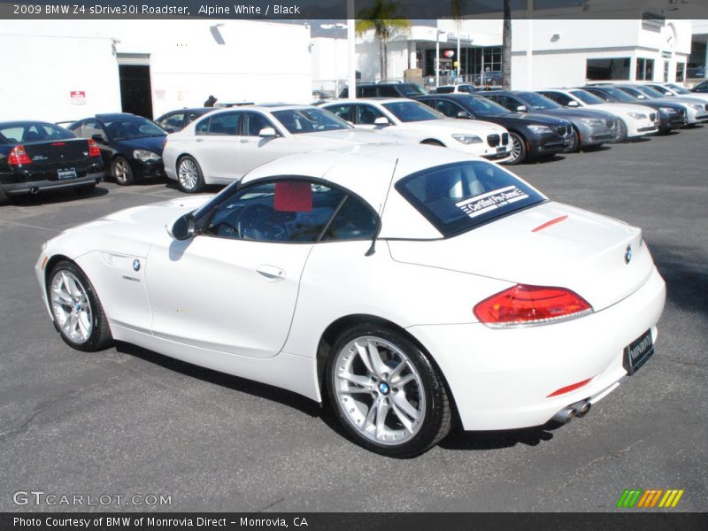 Alpine White / Black 2009 BMW Z4 sDrive30i Roadster