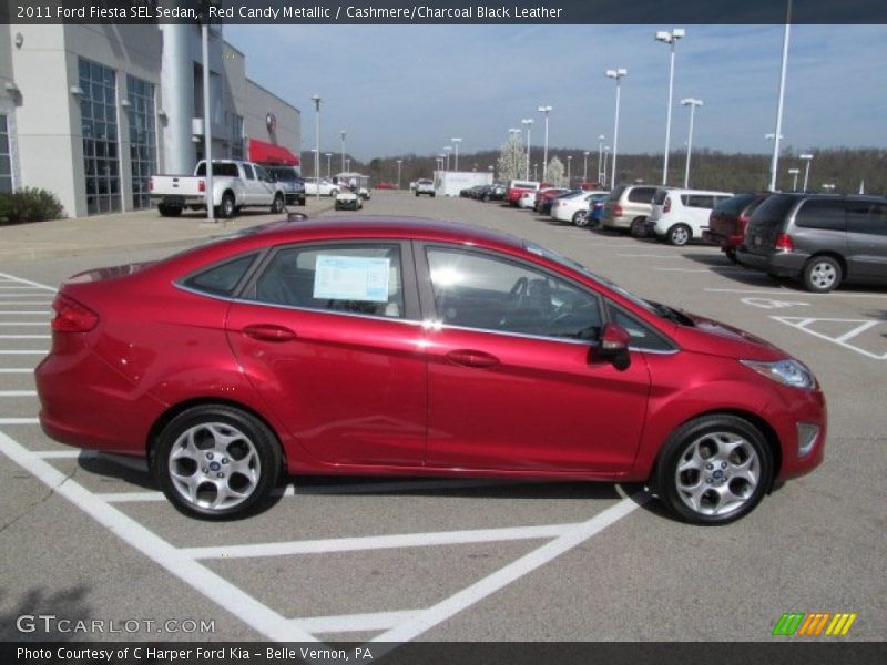  2011 Fiesta SEL Sedan Red Candy Metallic