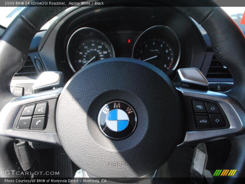 Alpine White / Black 2009 BMW Z4 sDrive30i Roadster