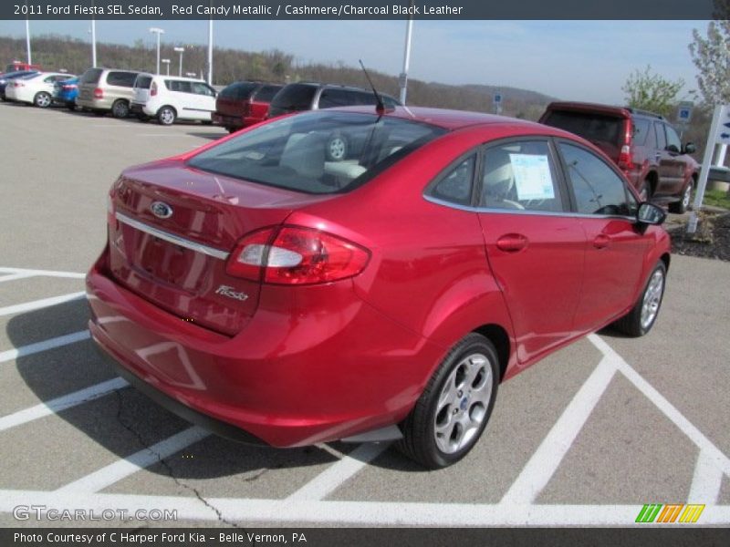  2011 Fiesta SEL Sedan Red Candy Metallic