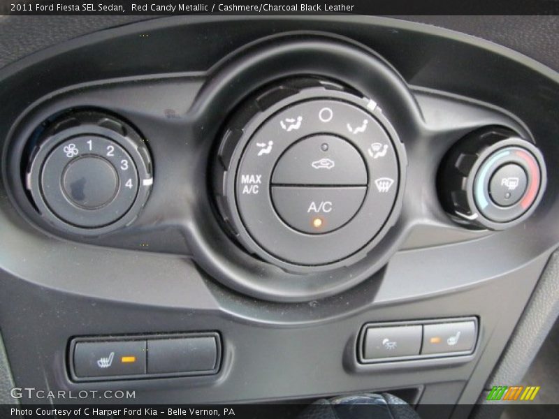 Controls of 2011 Fiesta SEL Sedan
