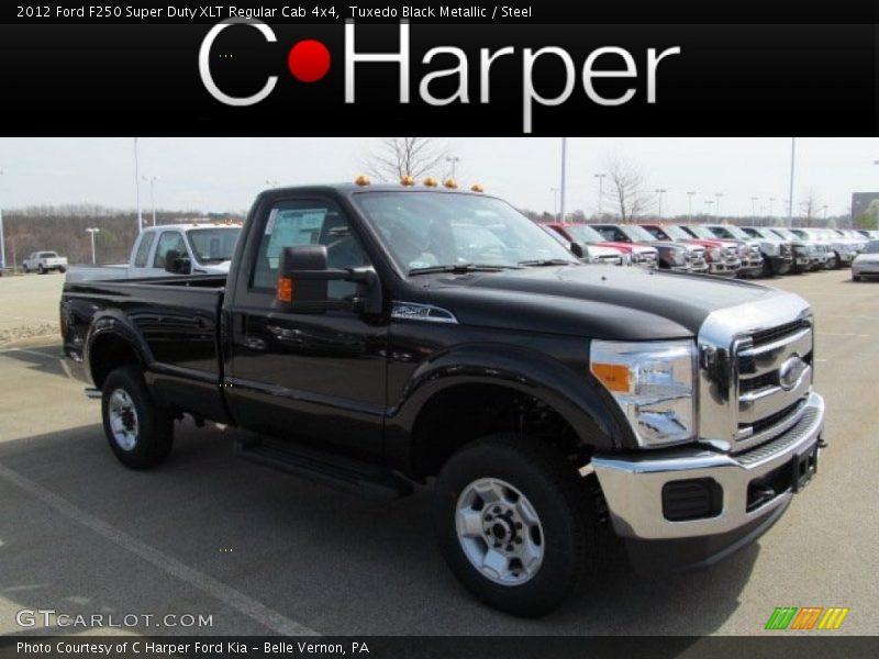 Tuxedo Black Metallic / Steel 2012 Ford F250 Super Duty XLT Regular Cab 4x4