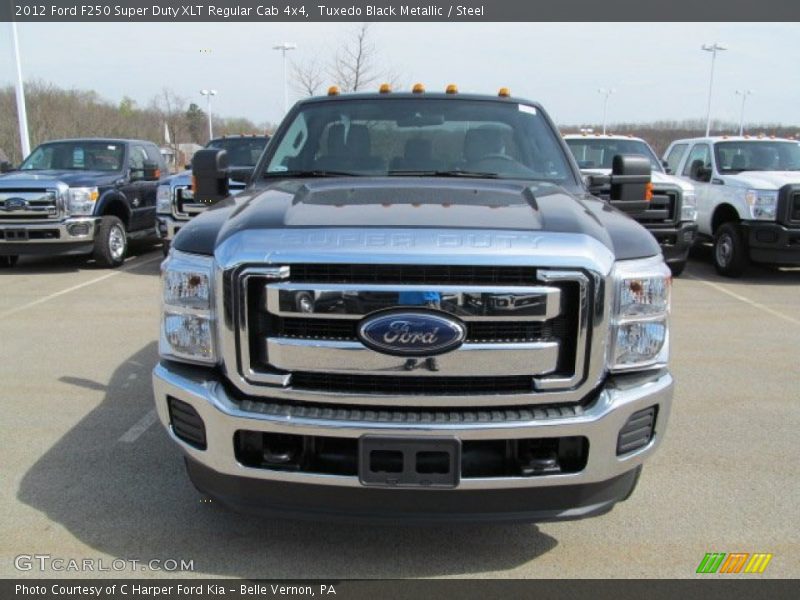 Tuxedo Black Metallic / Steel 2012 Ford F250 Super Duty XLT Regular Cab 4x4