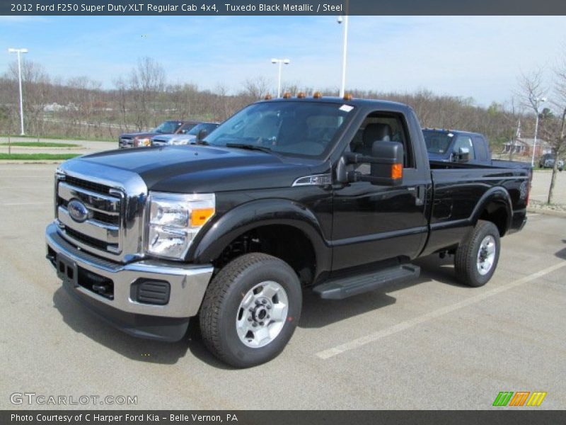 Tuxedo Black Metallic / Steel 2012 Ford F250 Super Duty XLT Regular Cab 4x4