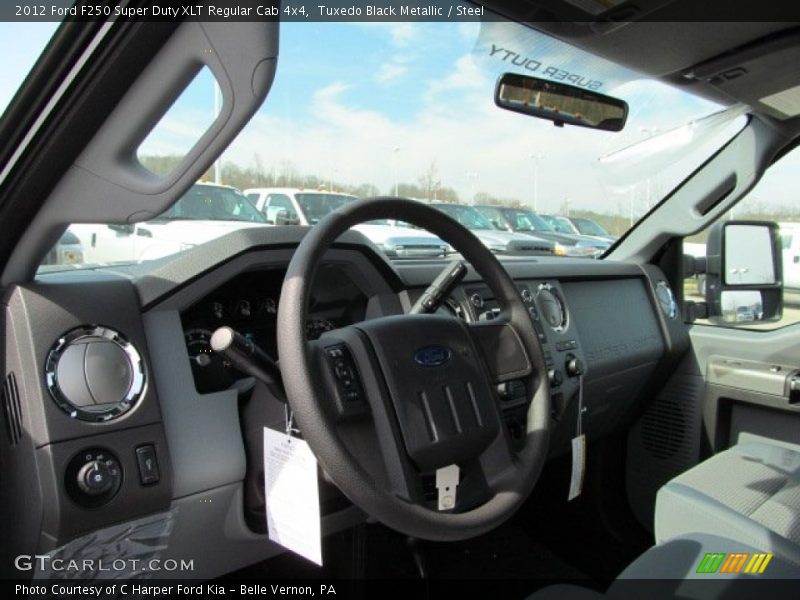 Tuxedo Black Metallic / Steel 2012 Ford F250 Super Duty XLT Regular Cab 4x4