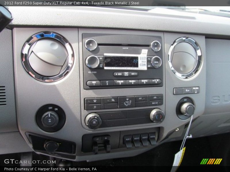 Tuxedo Black Metallic / Steel 2012 Ford F250 Super Duty XLT Regular Cab 4x4