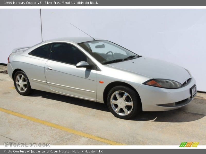 Silver Frost Metallic / Midnight Black 1999 Mercury Cougar V6