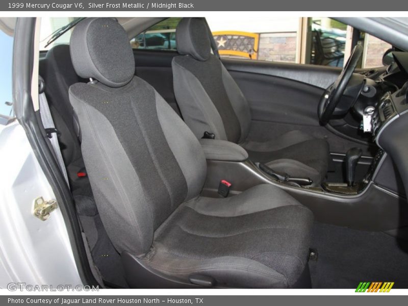 Silver Frost Metallic / Midnight Black 1999 Mercury Cougar V6