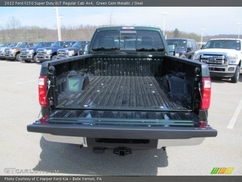 Green Gem Metallic / Steel 2012 Ford F250 Super Duty XLT Regular Cab 4x4