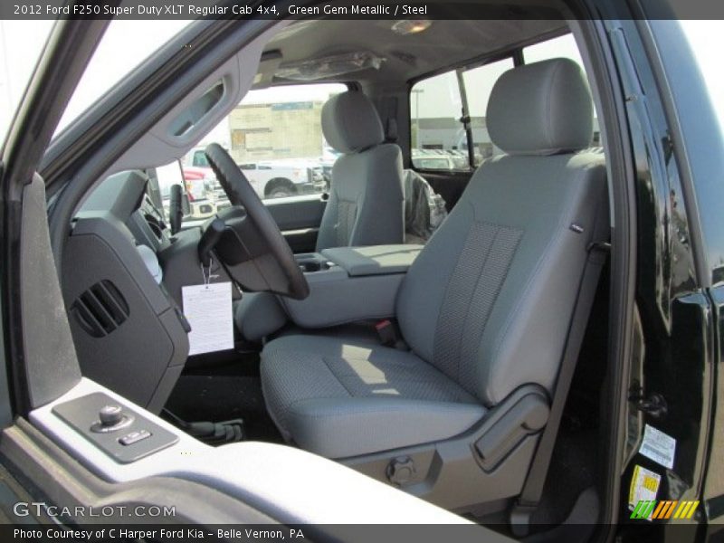 Green Gem Metallic / Steel 2012 Ford F250 Super Duty XLT Regular Cab 4x4
