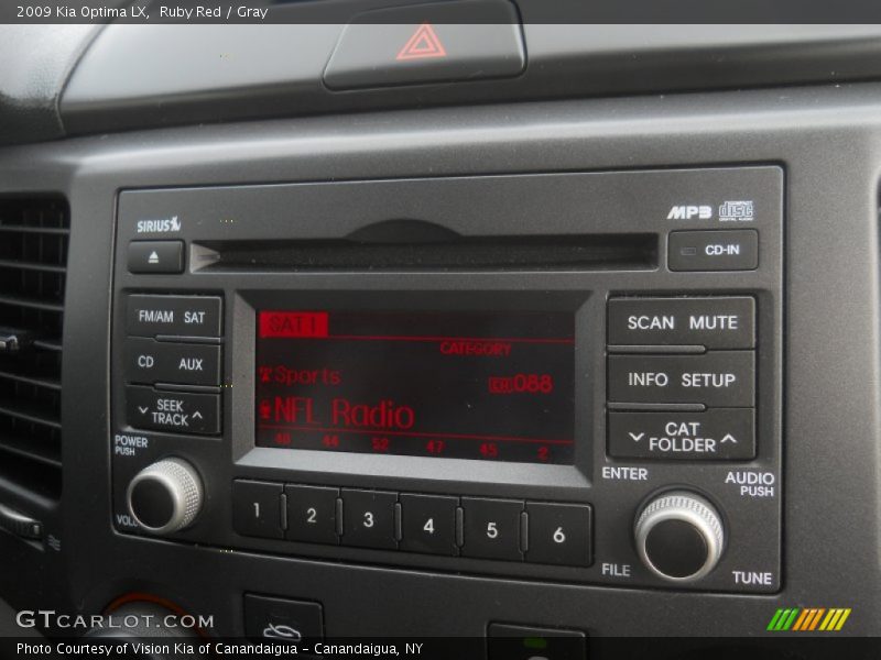 Audio System of 2009 Optima LX