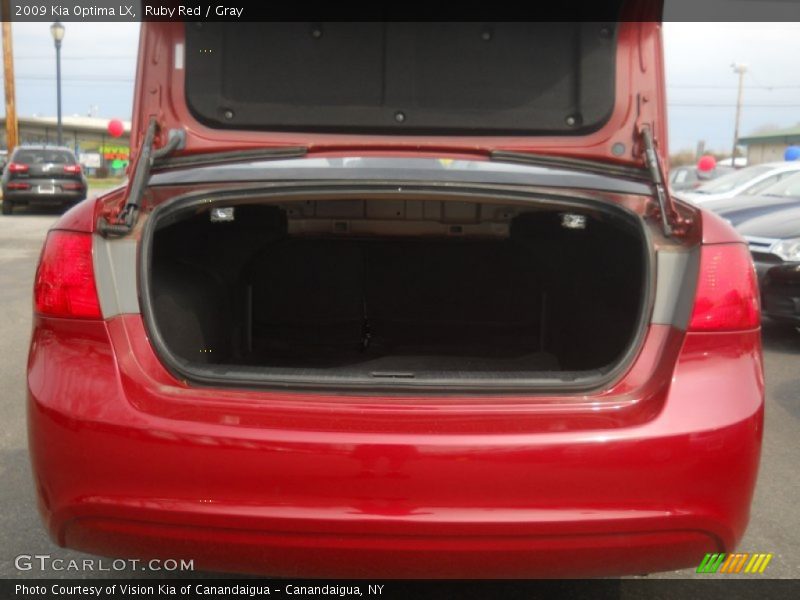 Ruby Red / Gray 2009 Kia Optima LX
