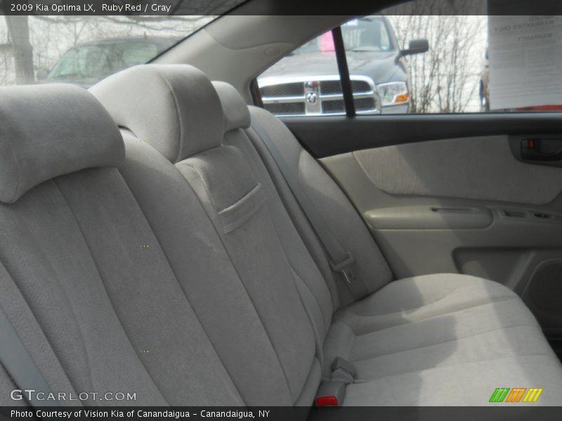 Ruby Red / Gray 2009 Kia Optima LX