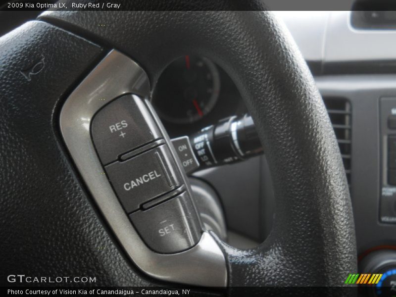 Ruby Red / Gray 2009 Kia Optima LX