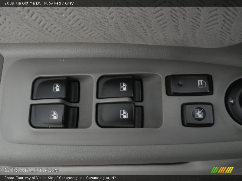 Ruby Red / Gray 2009 Kia Optima LX