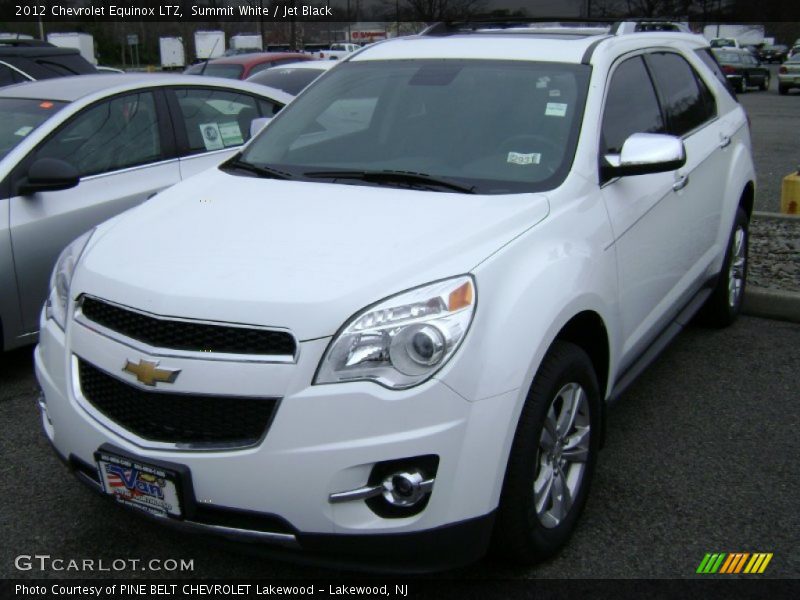 Summit White / Jet Black 2012 Chevrolet Equinox LTZ