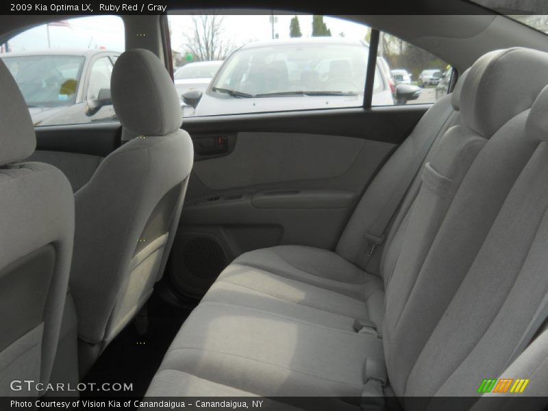 Ruby Red / Gray 2009 Kia Optima LX