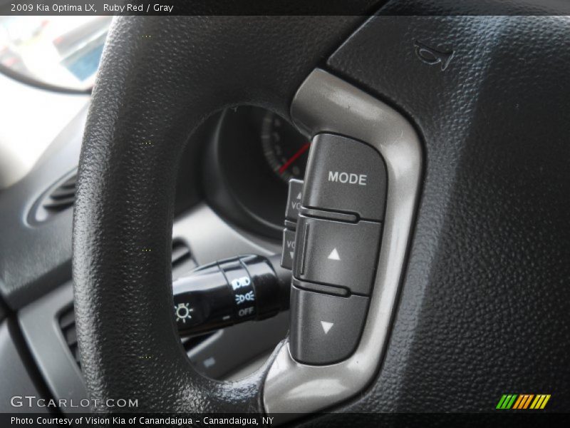 Ruby Red / Gray 2009 Kia Optima LX