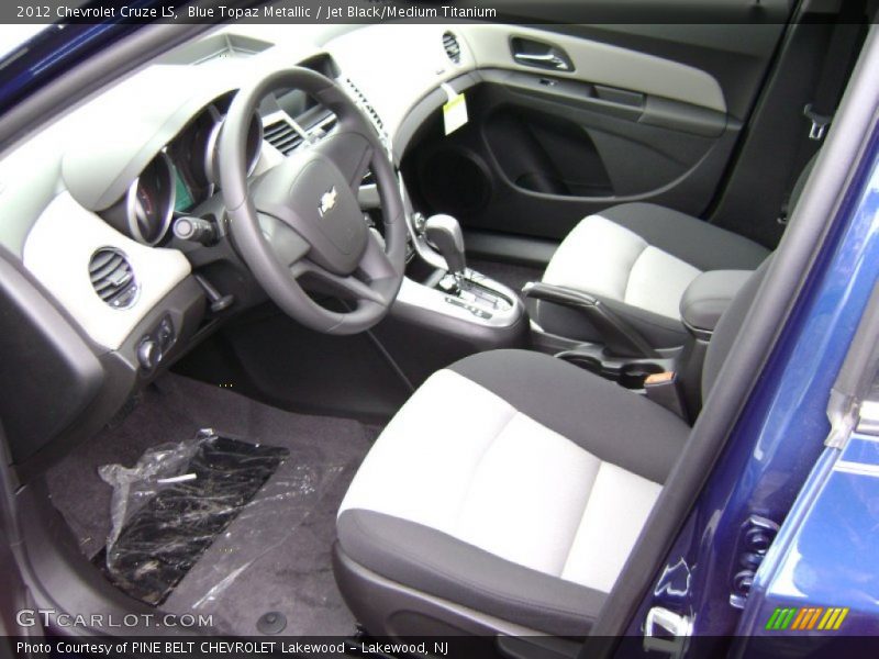 Blue Topaz Metallic / Jet Black/Medium Titanium 2012 Chevrolet Cruze LS