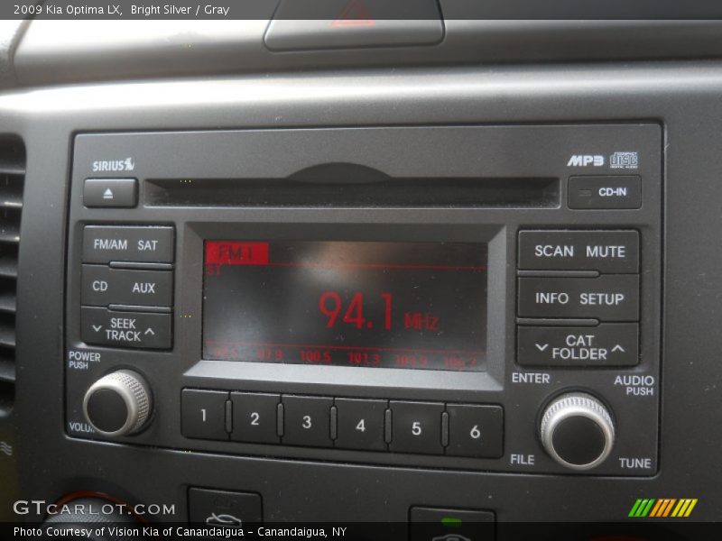 Bright Silver / Gray 2009 Kia Optima LX