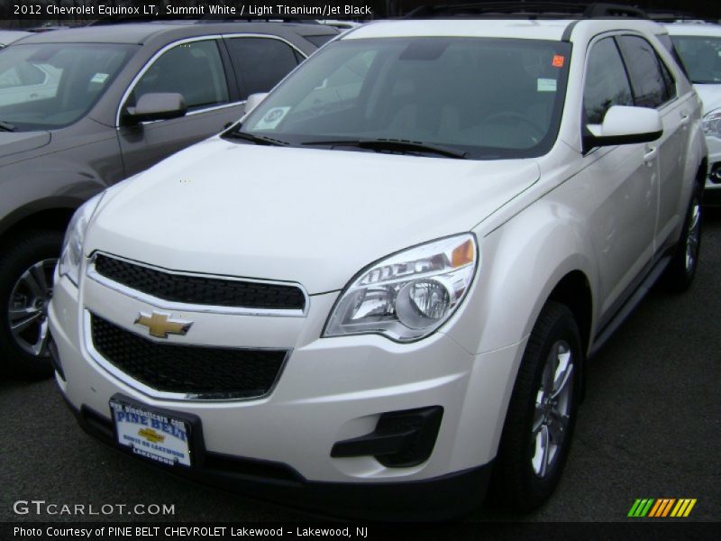 Summit White / Light Titanium/Jet Black 2012 Chevrolet Equinox LT
