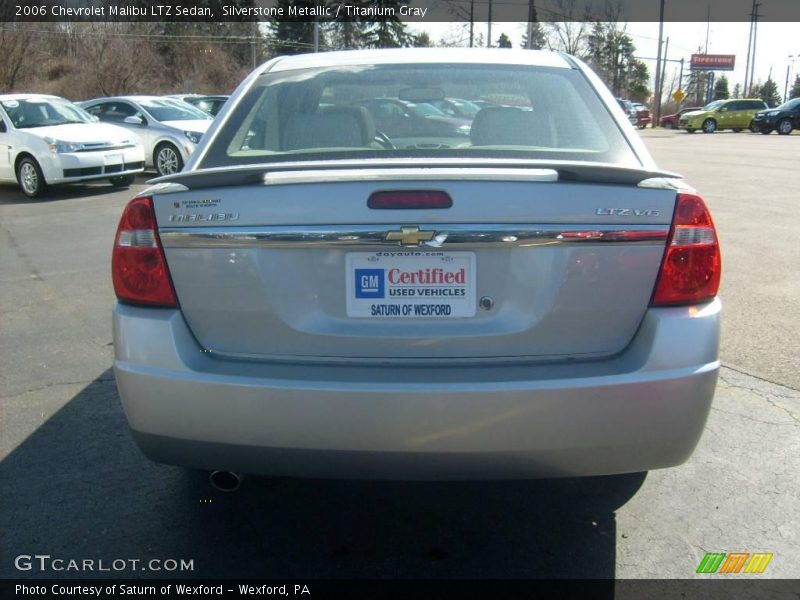 Silverstone Metallic / Titanium Gray 2006 Chevrolet Malibu LTZ Sedan