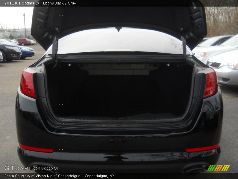 Ebony Black / Gray 2011 Kia Optima LX
