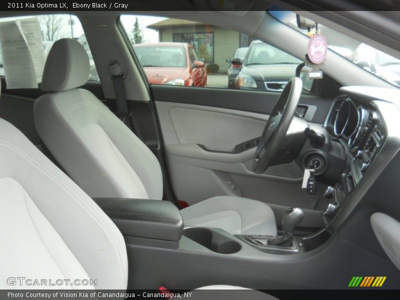 Ebony Black / Gray 2011 Kia Optima LX