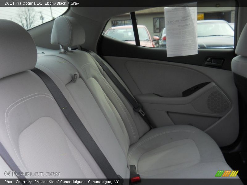 Ebony Black / Gray 2011 Kia Optima LX
