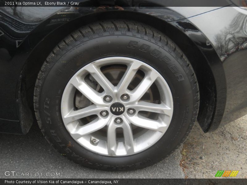 Ebony Black / Gray 2011 Kia Optima LX
