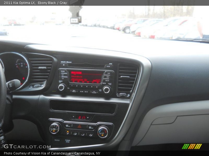 Ebony Black / Gray 2011 Kia Optima LX