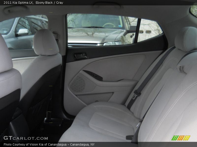 Ebony Black / Gray 2011 Kia Optima LX