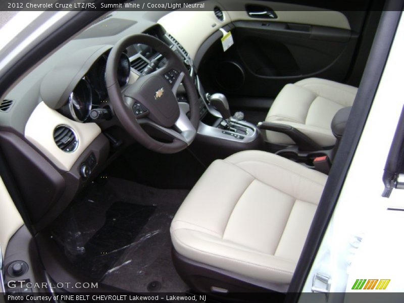 Summit White / Cocoa/Light Neutral 2012 Chevrolet Cruze LTZ/RS