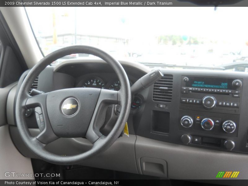 Imperial Blue Metallic / Dark Titanium 2009 Chevrolet Silverado 1500 LS Extended Cab 4x4