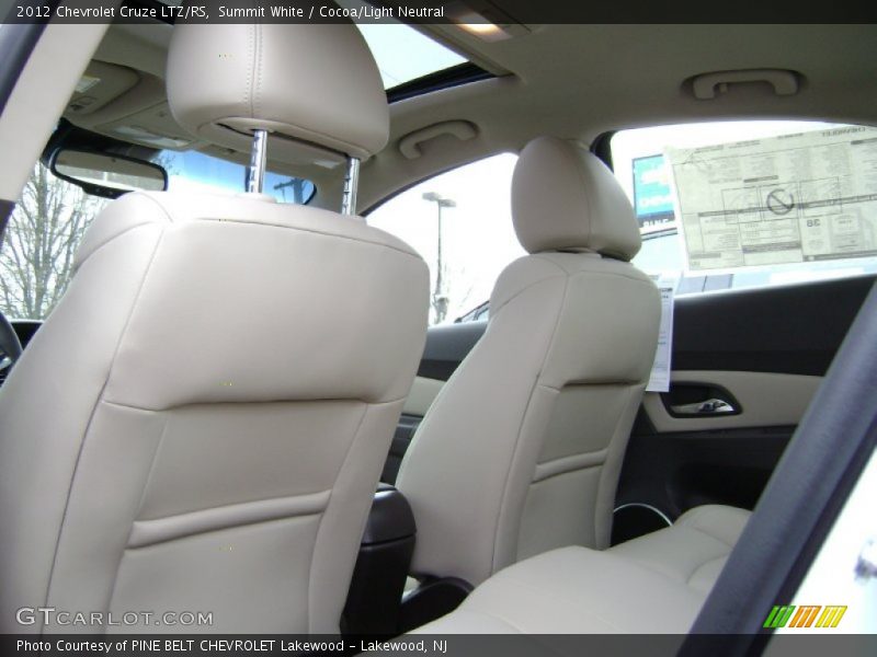 Summit White / Cocoa/Light Neutral 2012 Chevrolet Cruze LTZ/RS