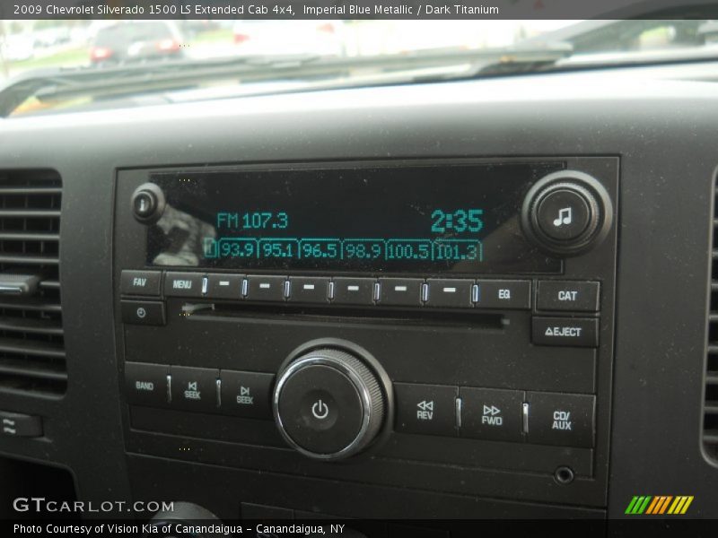 Imperial Blue Metallic / Dark Titanium 2009 Chevrolet Silverado 1500 LS Extended Cab 4x4