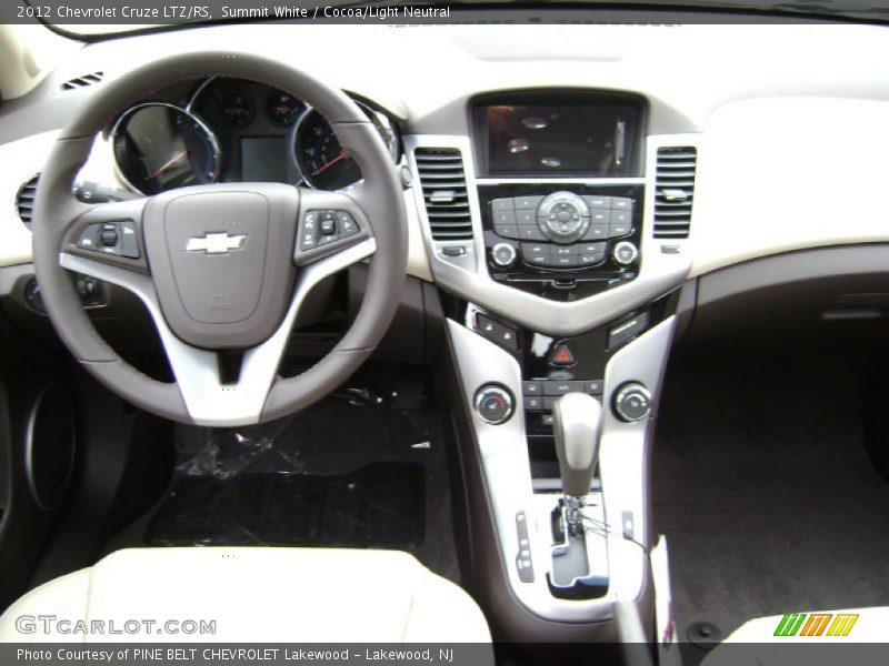 Summit White / Cocoa/Light Neutral 2012 Chevrolet Cruze LTZ/RS