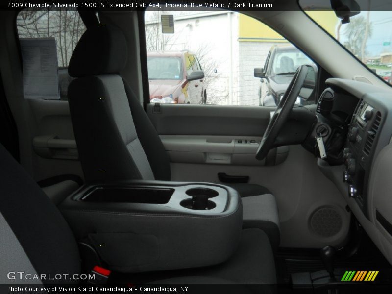 Imperial Blue Metallic / Dark Titanium 2009 Chevrolet Silverado 1500 LS Extended Cab 4x4