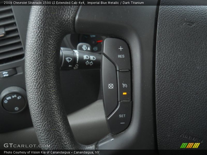 Imperial Blue Metallic / Dark Titanium 2009 Chevrolet Silverado 1500 LS Extended Cab 4x4