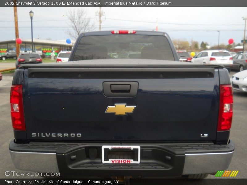 Imperial Blue Metallic / Dark Titanium 2009 Chevrolet Silverado 1500 LS Extended Cab 4x4