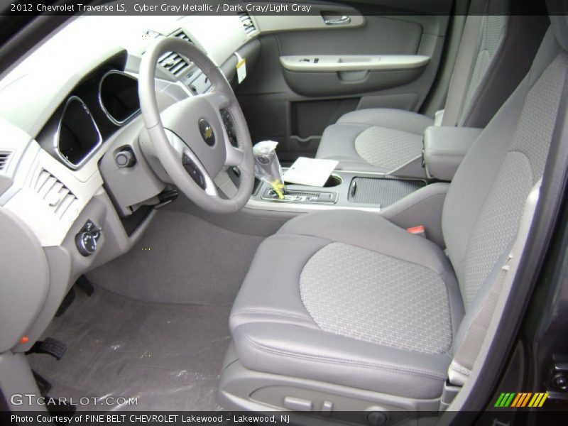 Cyber Gray Metallic / Dark Gray/Light Gray 2012 Chevrolet Traverse LS